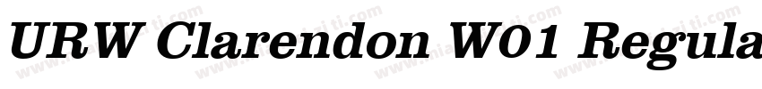URW Clarendon W01 Regular字体转换